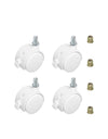 4 ruedas giratorias universales con frenos