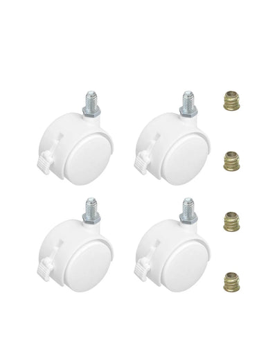 4 ruedas giratorias universales con frenos