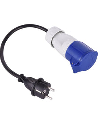 Adaptador Industrial con 1 Toma CEE + Enchufe Schuko