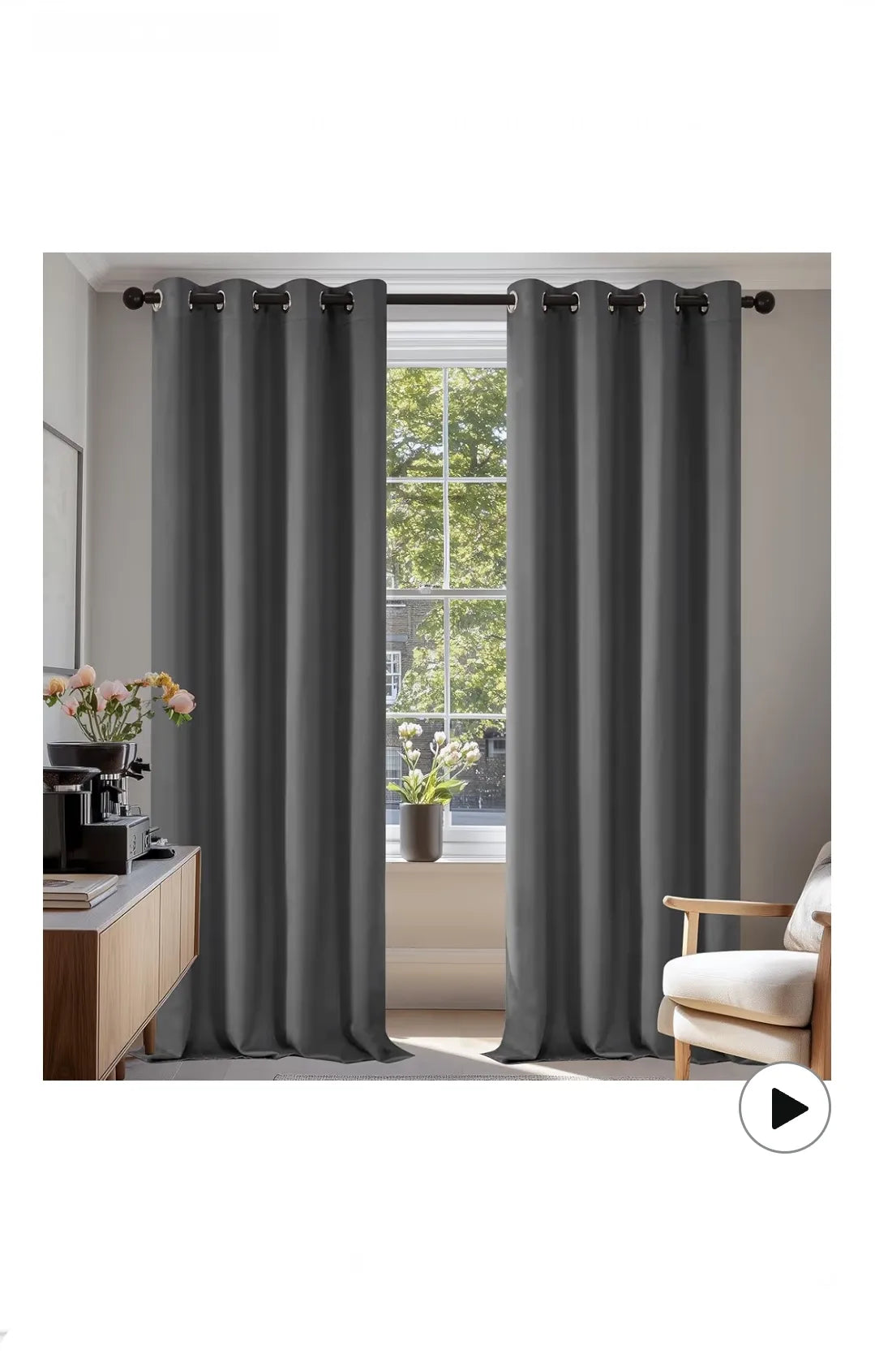 Cortinas para Habitación de Salón Opacas y Térmicas