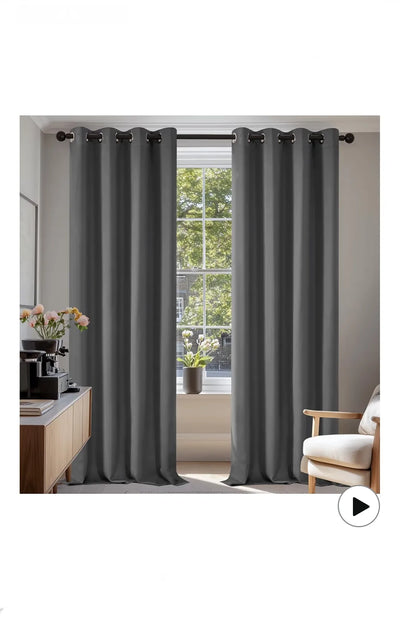 Cortinas para Habitación de Salón Opacas y Térmicas