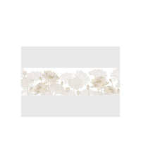 Cenefa autoadhesiva de flores doradas AG Design