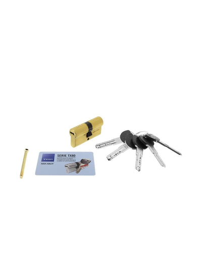 Cilindro de Alta Seguridad Dorado TX80 Tesa Assa Abloy