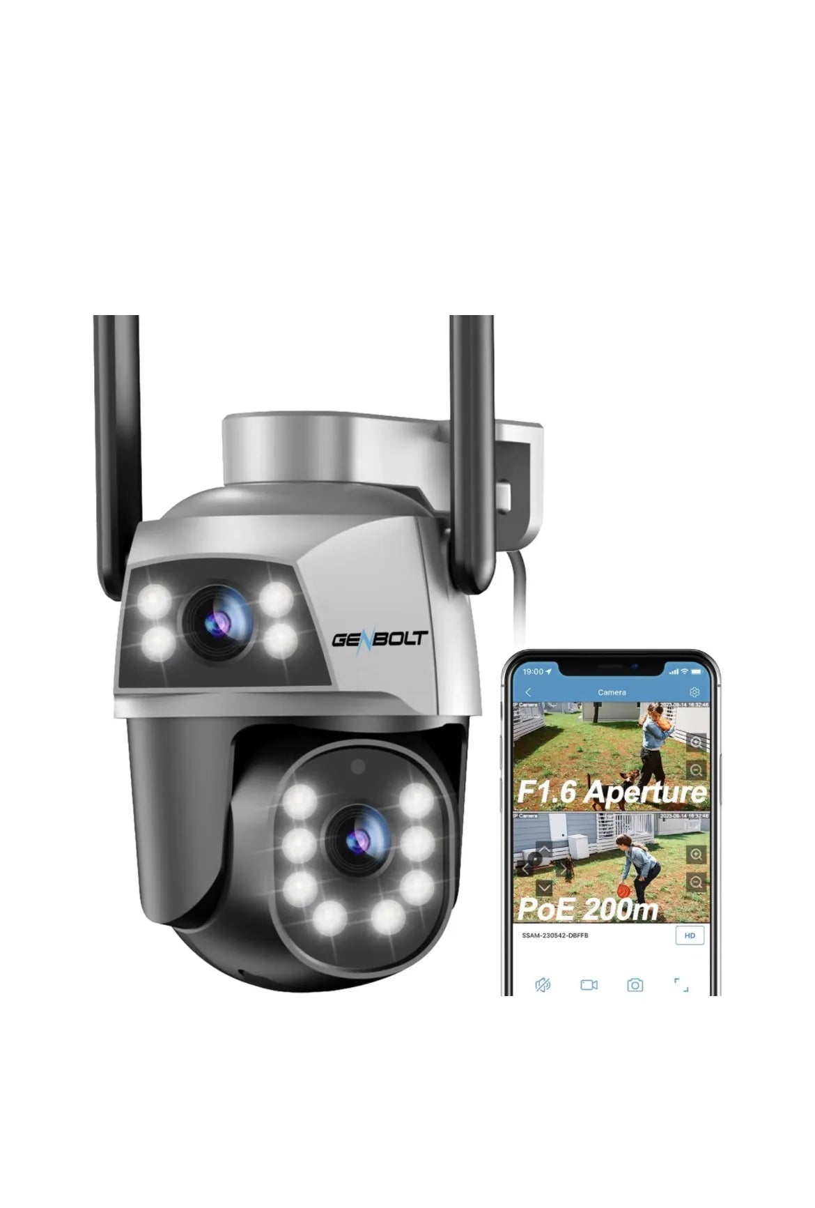 Camara Vigilancia Exterior 2,4&5GHz WiFi GENBOLT