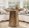 Mesa de comedor redonda rustica - Tribesigns