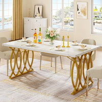 Mesa de comedor moderna de mármol - tribesign