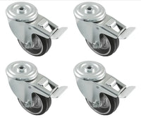 Pack de 4 ruedas con freno para muebles Amig