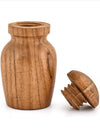 Urna de madera de acacia pequeña para perro