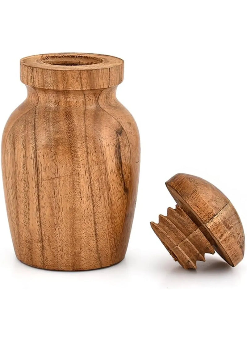 Urna de madera de acacia pequeña para perro