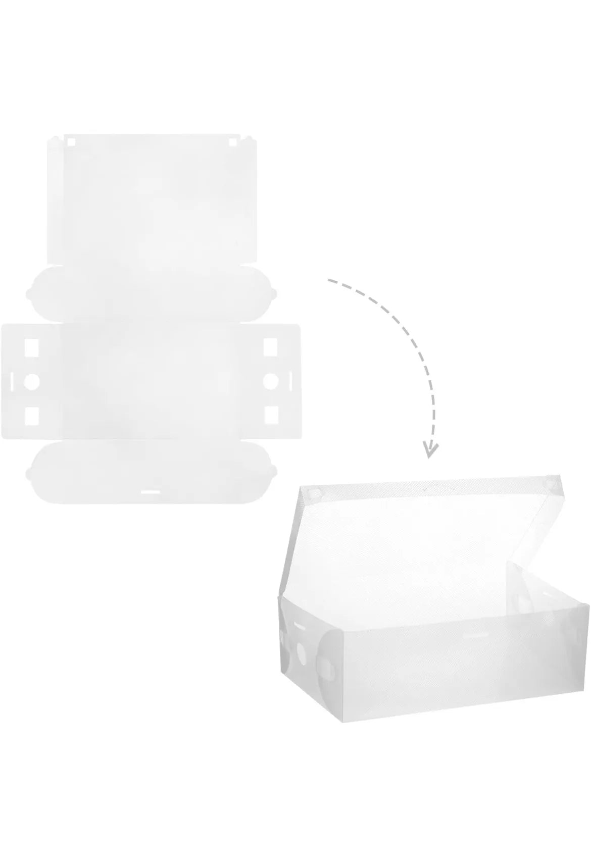 12 Cajas de Almacenamiento de plástico