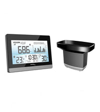 Pluviómetro con Monitor de Lluvia con Temperatura Interior y Exterior