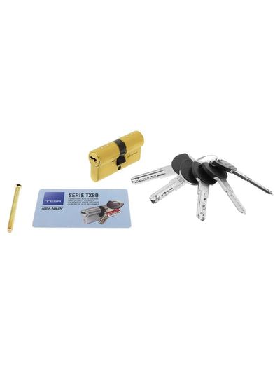 Cilindro de Alta Seguridad, TX80, Doble Embrague