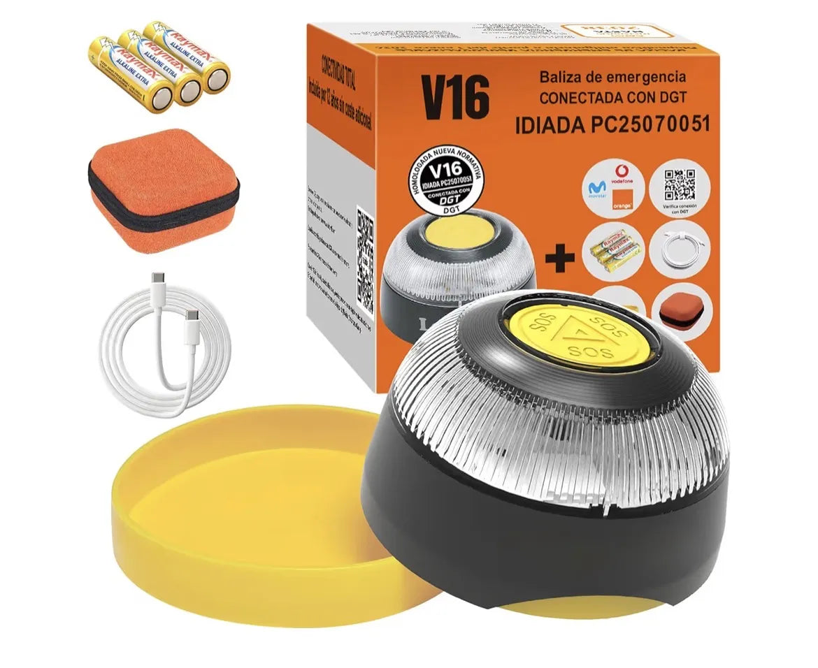 Baliza V16 Homologada DGT con Geolocalizador