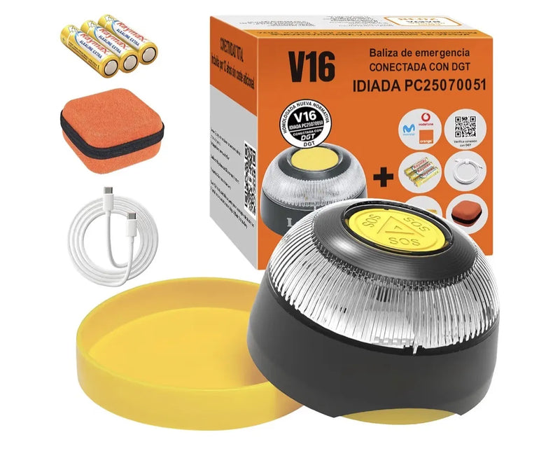 Baliza V16 Homologada DGT con Geolocalizador