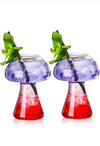 Juego de 2 copas creativas con forma de hongo