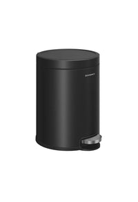 Cubo de Basura de Baño, 6 L, Cubo de Acero con Tapa de Cierre Suave