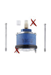 Cartucho 46mm discos ceram y limint Grohe