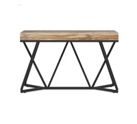 Mesa consola de metal