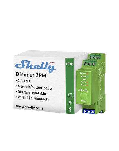 Regulador de Luz Wi-Fi y LAN con Medidor de Consumo Shelly Pro