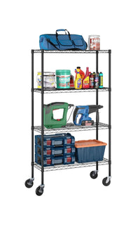 Carrito de Almacenamiento de Metal de 4 Niveles