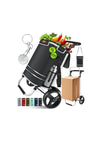 Carrito de Compras Plegable con Capacidad de 56 litros