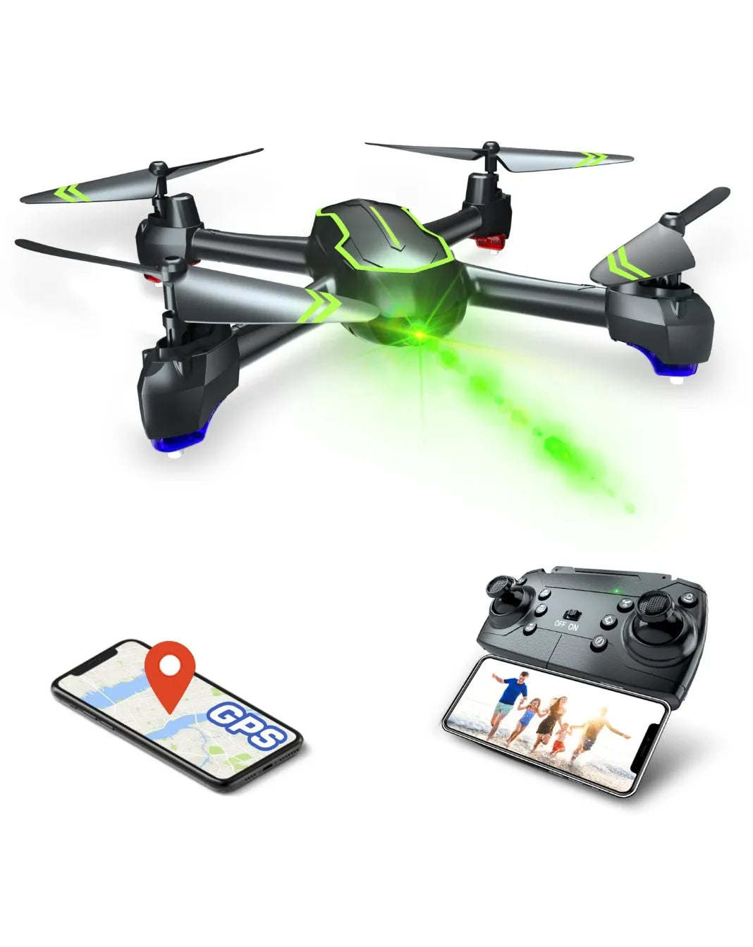 Drones con control de gestos GPS cámara - Loolinn