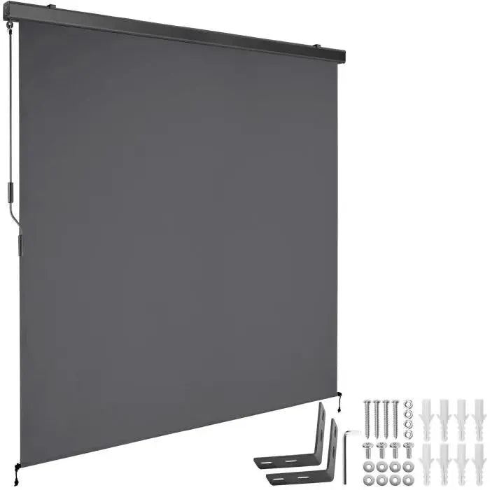 Estor vertical gris claro para exterior
