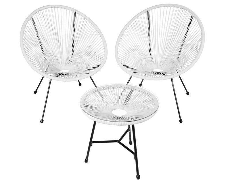 Conjunto de jardín de diseño retro tipo Acapulco