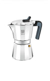 Cafetera italiana, Aluminio, Plata, 12 tazas