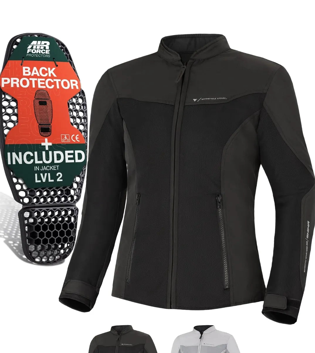 Chaqueta de moto mujer con protector - Shima