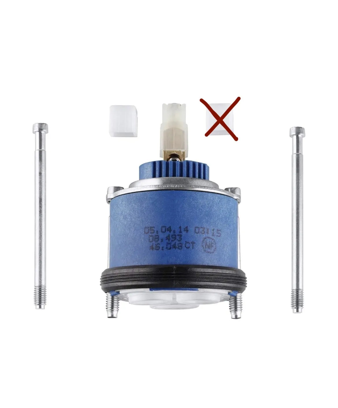 Cartucho 46mm discos ceram y limint Grohe