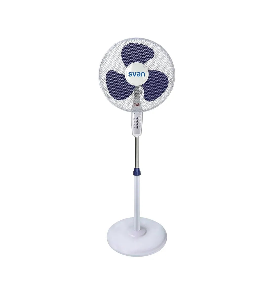 Ventilador de pie blanco