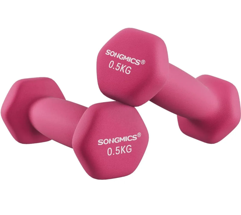 Juego de 2 mancuernas hexagonales - Songmics