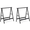 Caballetes para mesa plegables acero - Relaxdays