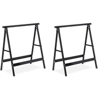 Caballetes para mesa plegables acero - Relaxdays