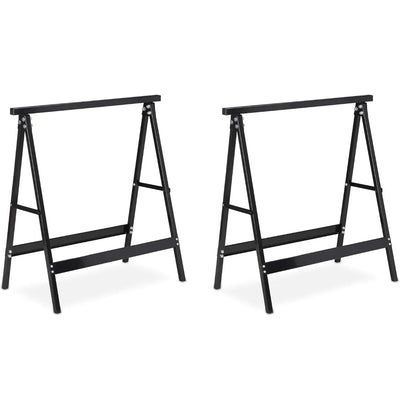 Caballetes para mesa plegables acero - Relaxdays