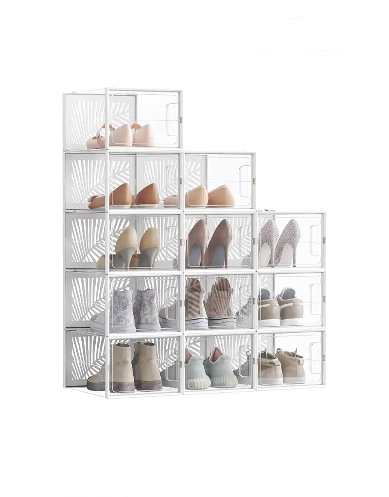 Cajas para Zapatos Transparentes, 12 Cajas