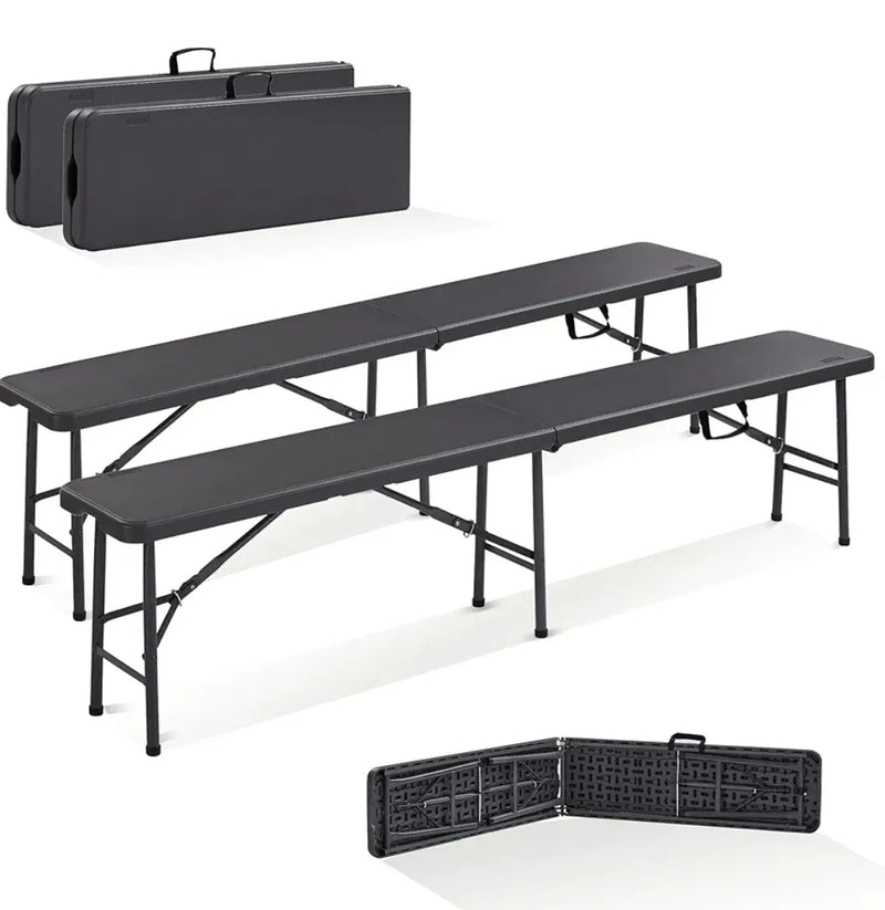 Juego 2 bancos plegable para mesa - Tillvex