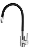 Grifo de cocina caño flexible ibergrif gris