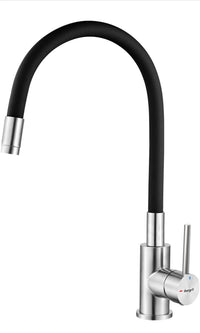 Grifo de cocina caño flexible ibergrif gris
