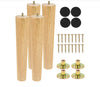 Juego de 4 patas de madera maciza