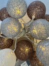 Bolas de algodón luces