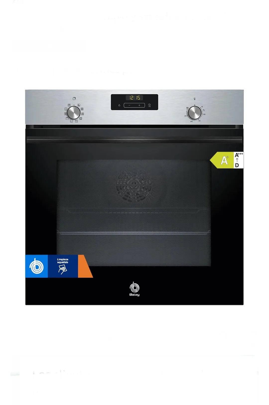 Horno multifunción, Aqualisis, Cristal negro