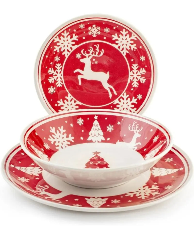 Juego de platos navideño - H&h