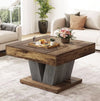 Mesa auxiliar cuadrada de madera