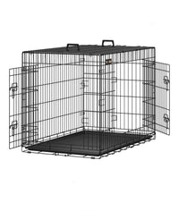 Jaula para Perros Plegable con 2 Puertas