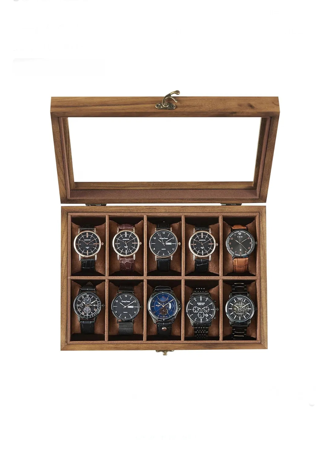 Caja para Relojes con 10 Compartimentos