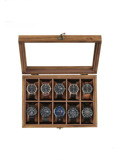Caja para Relojes con 10 Compartimentos