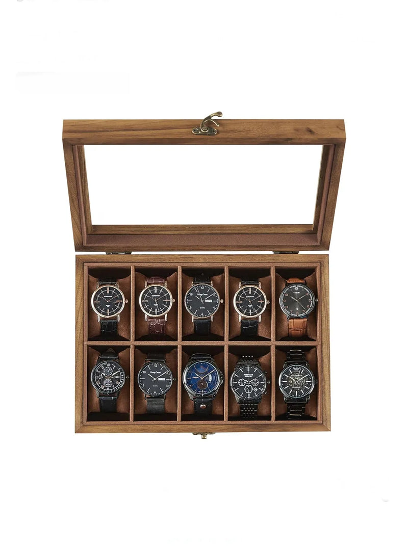 Caja para Relojes con 10 Compartimentos