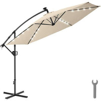 Parasol con luces led